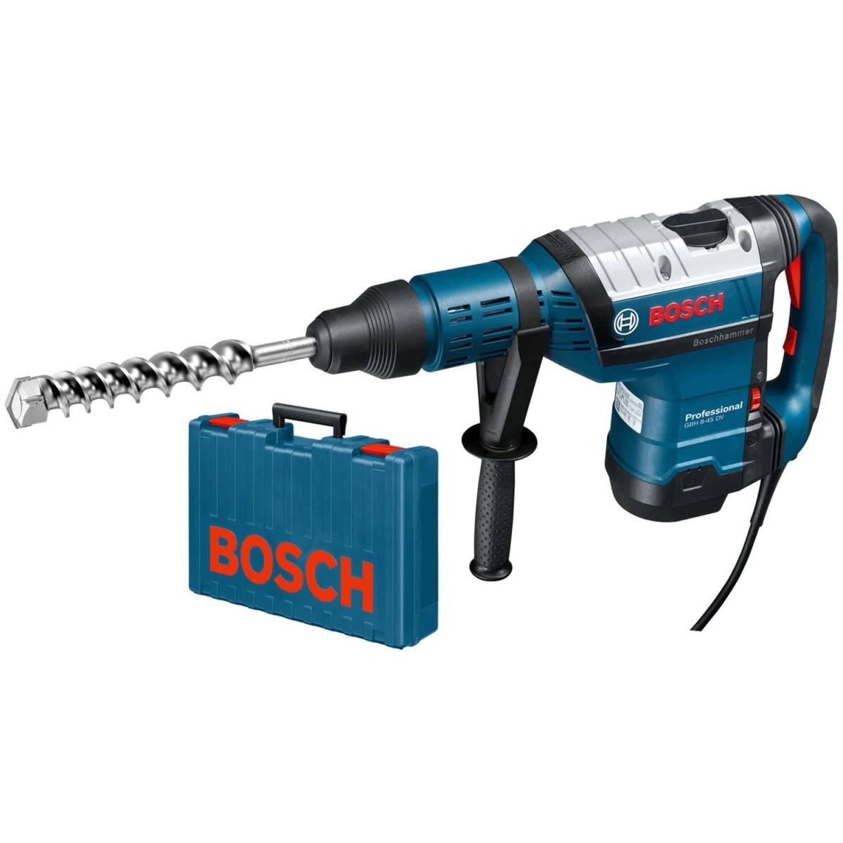 Bosch Professional GBH 8-45 D - Martillo perforador combinado (12,5 J, Ø máx. hormigón 45 mm, portabrocas SDS max, en maletín)