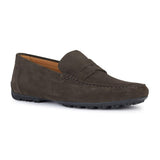 Geox U Kosmopolis + Grip, Mocasin Hombre, marrón Oscuro, 43.5 EU