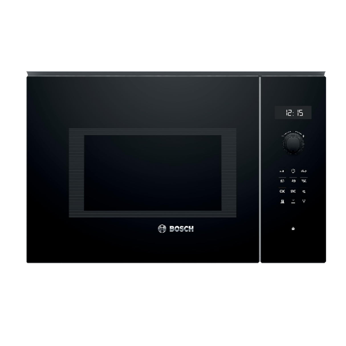 Bosch - Microondas Integrable, 60 cm, 8 programas automáticos, 25 litros, Grill, Negro, BEL554MB0