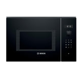 Bosch - Microondas Integrable, 60 cm, 8 programas automáticos, 25 litros, Grill, Negro, BEL554MB0