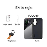 XIAOMI POCO F7 - Smartphone de 12+256GB, Cámara Sony de 50 MP con OIS, Pantalla AMOLED de 6,83'' 1.5K a 120Hz, Snapdragon 8s Gen 4, Hypercharge 90W, Cargador no Incluido, Blanco (Versión ES)