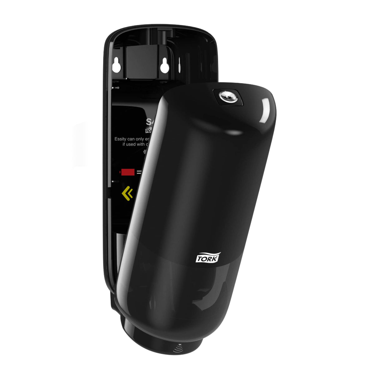 Tork Dispensador para el Cuidado de la Piel con Sensor Intuition Negro S4, Para jabón y desinfectante de manos, Línea Elevation, 561608