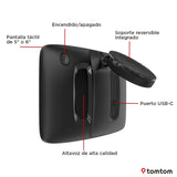 TomTom GPS Coche GO Classic 2nd (6", información de tráfico y Alerta de radares, actualizacion de mapas de Europa Mediante Wi-Fi, indicación de carriles en Movimiento y Soporte Reversible Integrado)