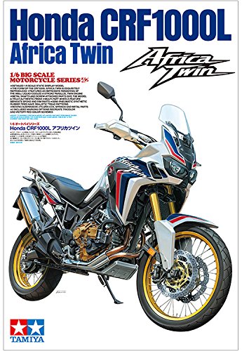 Tamiya 1:6 Honda CRF 1000L Africa Twin Enduro-modelkit, plástico, Kit para Montar, réplica Detallada, sin Pintar, Color Multi-colord (16042)