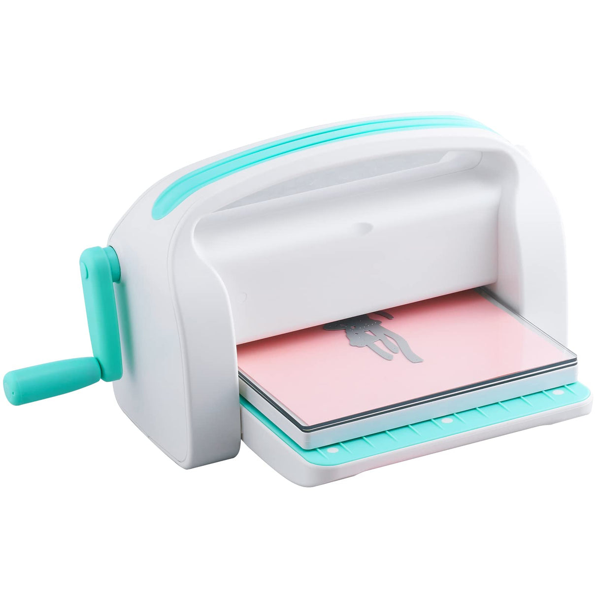 VEVOR Máquina Troqueladora Apertura de Ancho de 226 mm Máquina de Troquelado y Estampado Manual con 8 Troqueles, 10 Cartulinas y 1 Carpeta A6 Juego Completo para Decoración Álbum Tarjetas Manualidades