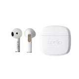 Sudio N2 Snow White - True Wireless Bluetooth Open-Ear Earbuds,Multipoint-Connection,Micrófono Integrado para Llamadas, 30 Horas de batería con Funda de Carga, IPX4 Resistente al Agua, USB-C y Carga