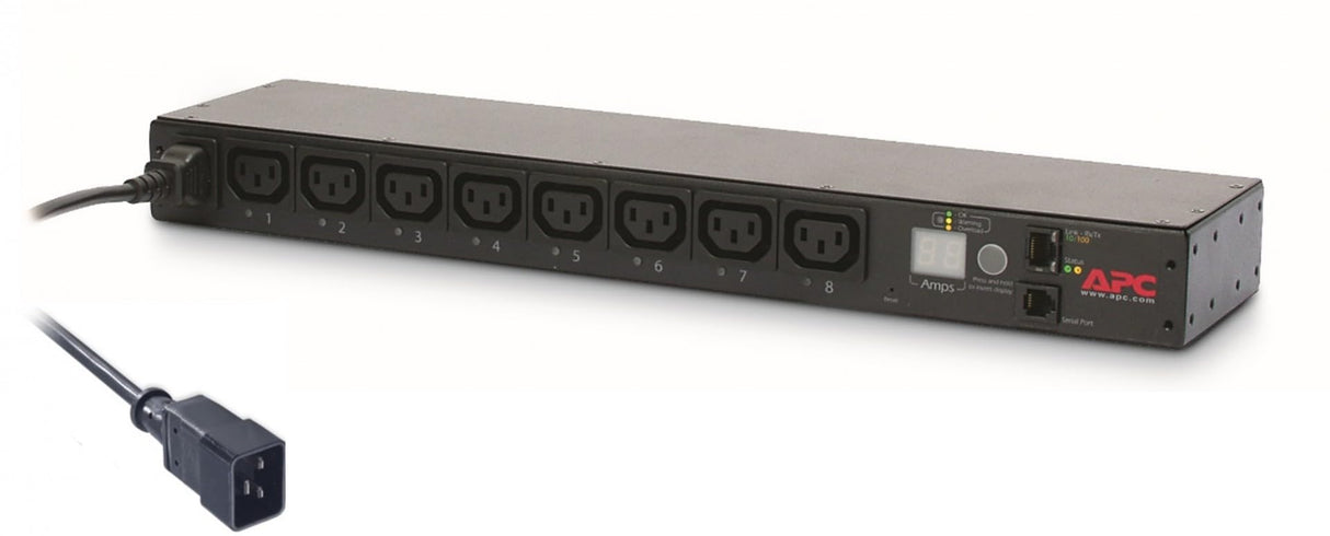 APC Rack PDU - AP7921B - Unidades de Distribución Eléctrica (conmutado, 1U, 208/230 V, 8 Salidas C13; IEC C20)