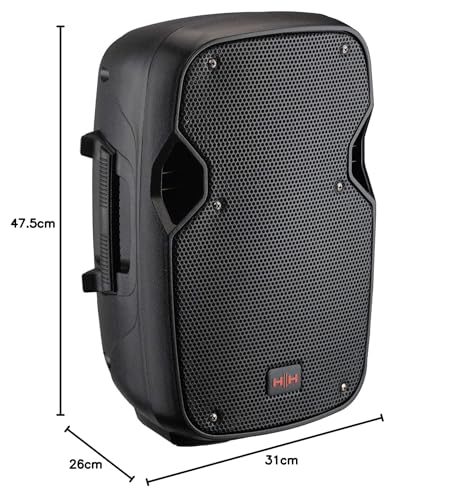 VECTOR by HH Electronics VRE-8AG2 - Altavoz activo portátil de 300 W 8 pulgadas de 2 vías con mezclador de 2 Ch, Bluetooth V5.0, SD y USB