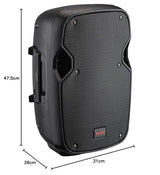 VECTOR by HH Electronics VRE-8AG2 - Altavoz activo portátil de 300 W 8 pulgadas de 2 vías con mezclador de 2 Ch, Bluetooth V5.0, SD y USB
