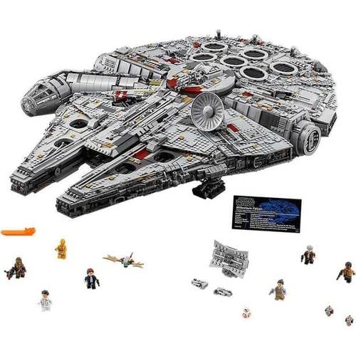 LEGO Star Wars Millennium Falcon, Maqueta de Construcción para Adultos de la Nave Estelar de Han Solo con Mini Figuras Chewbacca, Leia y C-3PO, Regalo Coleccionable para Hombres, Mujeres y Fans 75192