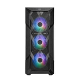 Cooler Master MasterBox TD500 Mesh V2 – Caja PC Mid-Tower E-ATX, Malla Poligonal, 3x120mm Ventiladores ARGB Preinstalados, Panel Superior Extraíble, Panel Lateral Vidrio Templado, USB C 10Gbps, Negro