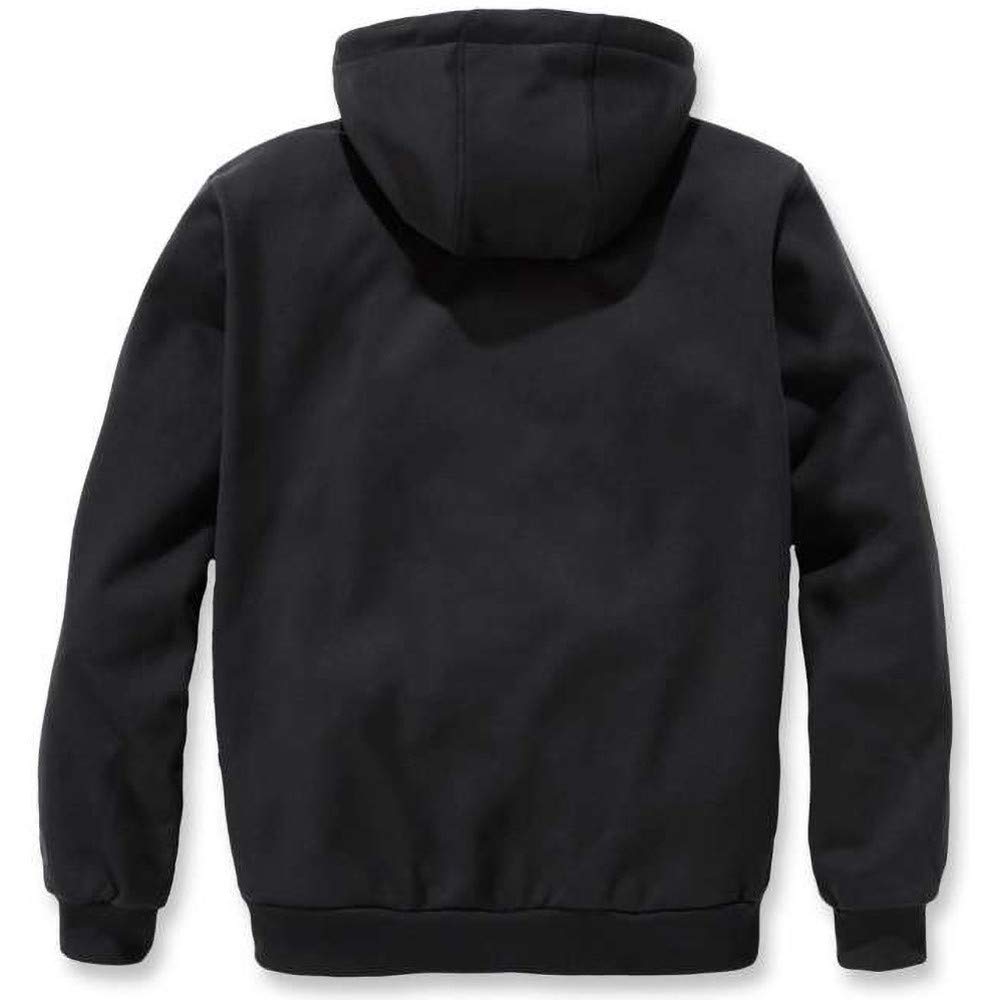 Carhartt Sudadera Wind Fighter, Full-Zip, Relaxed Fit, tejido de grosor medio Para Hombre, Negro, M