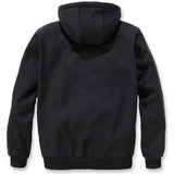 Carhartt Sudadera Wind Fighter, Full-Zip, Relaxed Fit, tejido de grosor medio Para Hombre, Negro, M