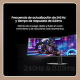 Samsung Odyssey OLED G9 G93SD 49", DQHD, 5120x1440, 240Hz, 0.03ms(GTG), 32:9, 1,000,000:1, FreeSync Premium Pro, 250 CD/m², HDMI, HDR10, Pleateado, LS49DG934SUXEN