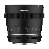 Samyang SA1716 - Lentes de Cámara Compatibles con 50mm T1.5 MK2 Canon RF, Negro