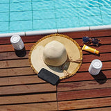 Hama | Juego de Altavoces Bluetooth 2 en 1 Twin 3.0 Resistentes al Agua 30 W (Juego de Altavoces, Divisibles, Inalámbrico, 2 Cajas portátiles Bluetooth, Resistente al Agua IP67) Color Blanco