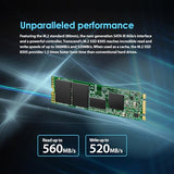 Transcend MTS830S – Disco Solido Interno de 1TB M.2 2280 SATA III 6 GB/s (Lectura hasta 560 MB/s)