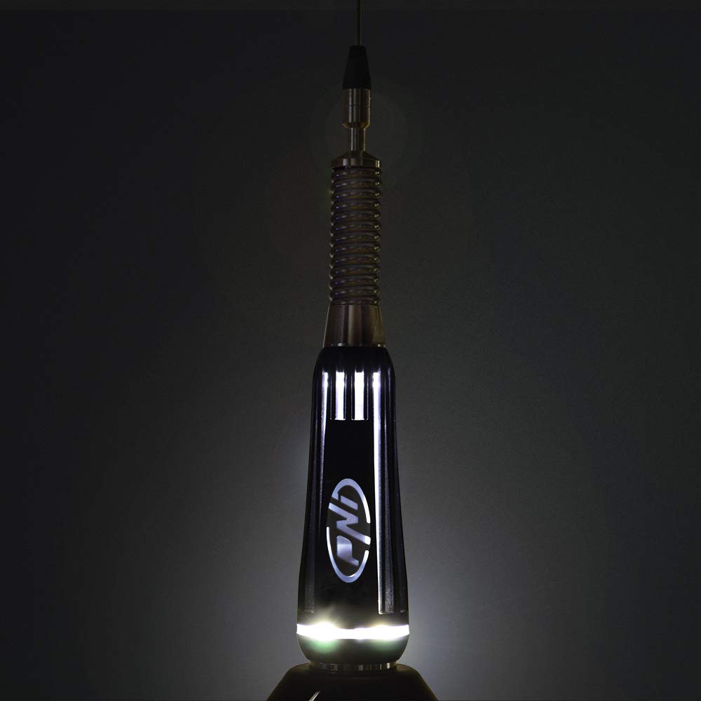 Antena CB led PNI 2000 Longitud 90 cm, 26-28 MHz, Compatible con Enchufe PL259, se Ilumina Durante la transmisión