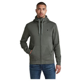 G-STAR Sweat à capuche zippé Premium Core Thru pour homme, Gris (Graphite D16122-c235-996