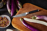 Fiskars Set de cuchillos, Sensei, 5 piezas, Cuchillo chef, Cuchillo pan, Cuchillo Santoku, Cuchillo verduras, Cuchillo para pelar, Acero inoxidable con alto contenido de carbono/plástico, 1025845