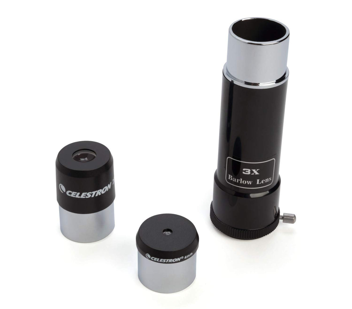 Celestron 21048 PowerSeeker 80EQ Telescopio Refractor: Incluye Dos oculares, Diagonal de Imagen Recta, Lente Barlow de 3 aumentos, trípode Ajustable en Altura y Bandeja de Accesorios de Lujo, Negro