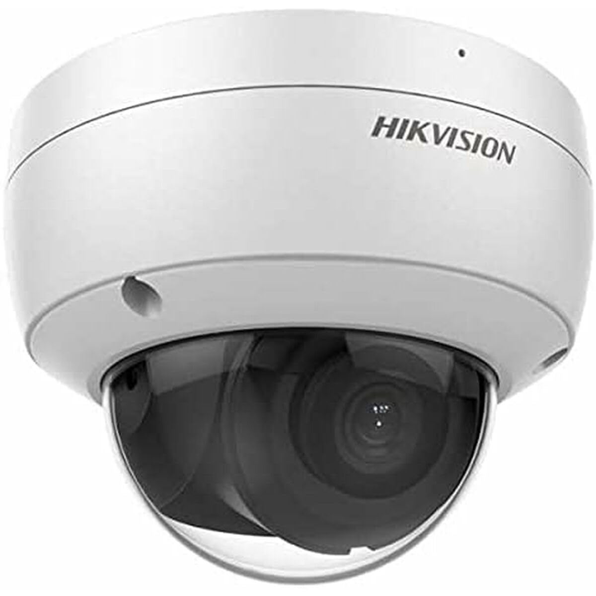 HIKVISION NX-841 Mini-Domo IP 8MPX, IR 30M, ÓPTICA Fija, ACUSENSE, WDR 120DB, IP67, IK10 12VDC/PoE, Unisex-Adult, White