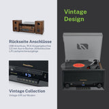 Muse MT-120 MB Microsistema estéreo con Altavoces, Madera/Negro
