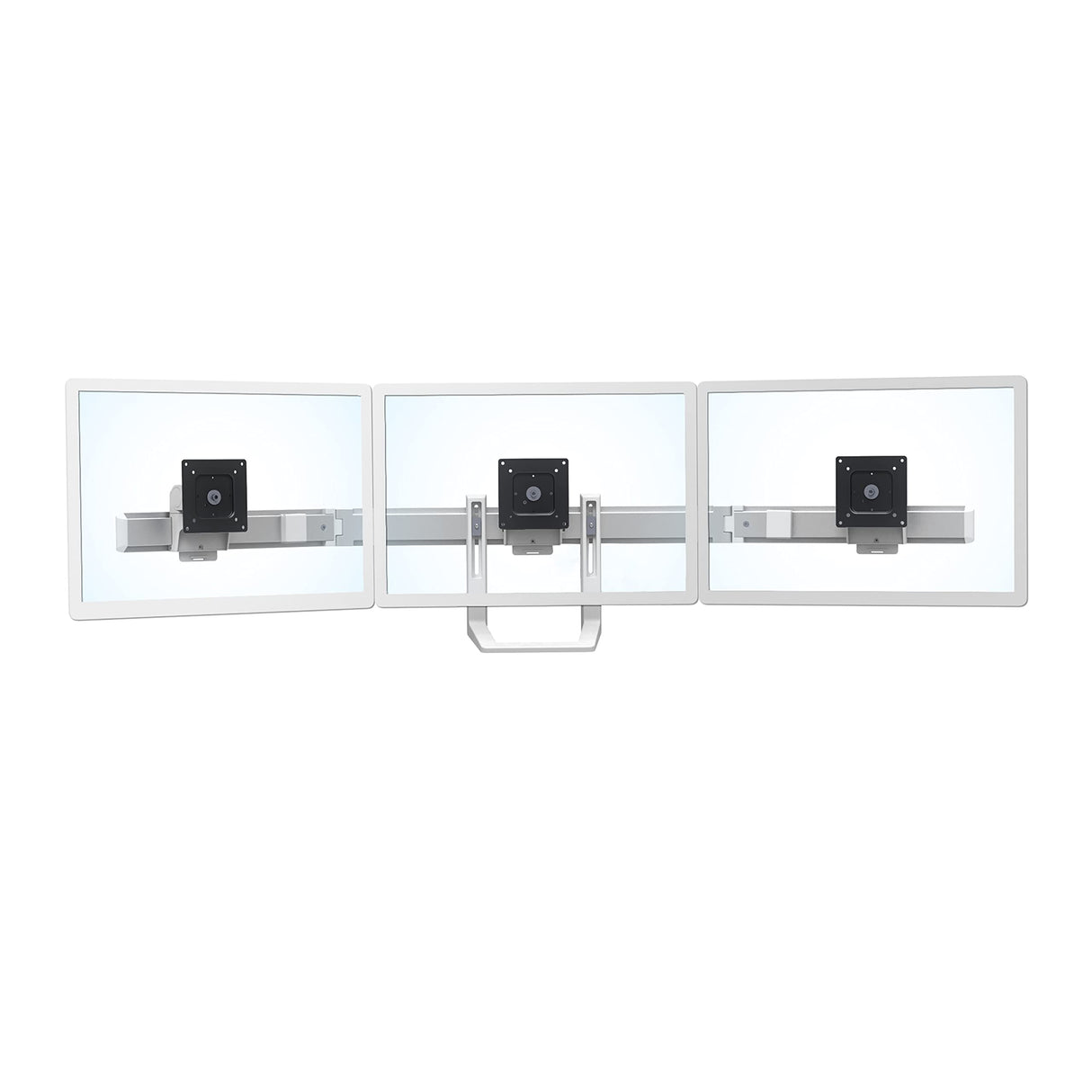 Ergotron Kit de Arco para Monitor Triple HX - Componente de Montaje (Mango, 3 pivotes, bisagra) para 3 monitores - Blanco - tamaño de Pantalla: hasta 61.0 cm
