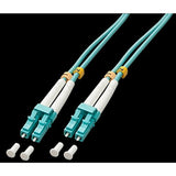 LINDY 46404 Cable de fibra óptica LC/LC duplex multimodo OM3, 100 m
