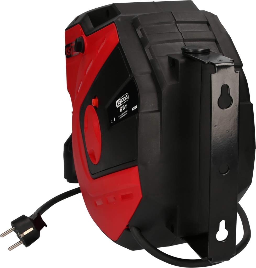 KS Tools 150.4217 Enrollacables de taller, 15m, 1,5mm²