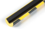Durable Perfil protector de esquina C25R magnético, 1 m, paquete de 5 unidades, color amarillo/negro, 1110130