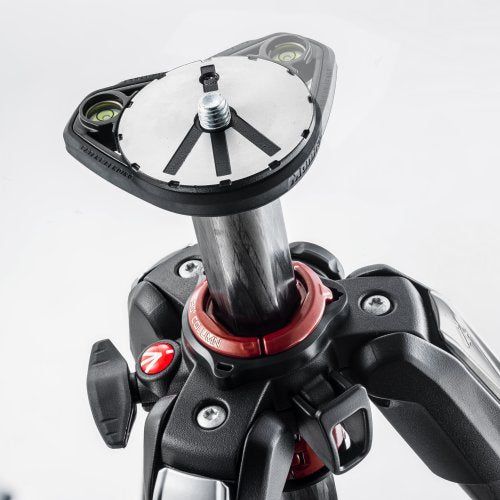 Manfrotto MT055CXPRO3 - Trípode completo (fibra de carbono, 3 secciones), negro