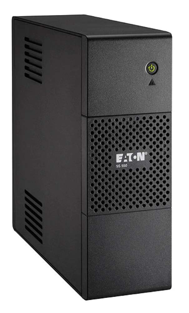 Eaton SAI 5S 700I - Sistema de Alimentación Ininterrumpida (SAI) - 5S700I - 700VA (6 salidas schuko, regulación de voltaje (AVR), protección de Ethernet/Internet/líneas telefónicas), Negro