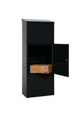 MeFa Bosca 408100M 408 - Buzón de Acero galvanizado (RAL 9005), Color Negro