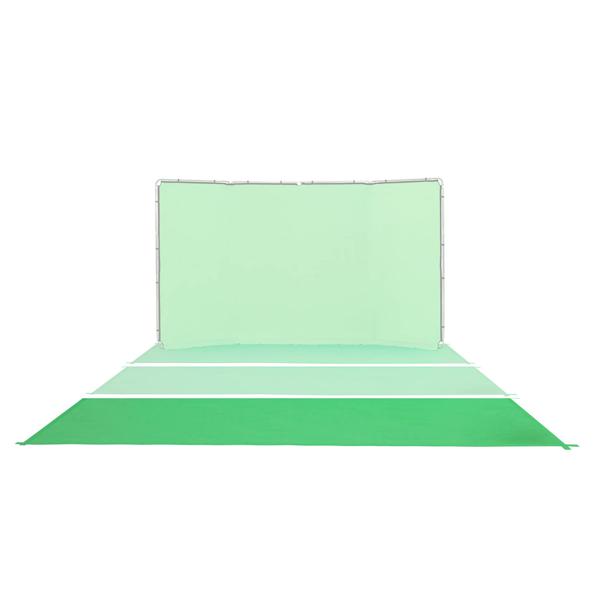 Manfrotto Banda de Suelo de Vinilo 1,37 m x 4 m Chroma Key Verde - Pantalla Verde - Bandas Modulares - Mate - Rollo Compacto - Resistente - Fácil de Limpiar - Inarrugable - Reutilizable - LL LB7965
