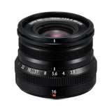 Fujifilm FUJINON XF 16 mm F2.8 R WR, Color Negro