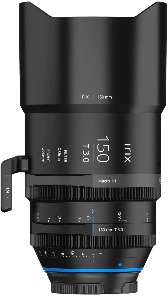 Irix Cine 150mm T3.0 Macro 1:1 Lente de vídeo 150mm para Arri PL || 11 láminas de Enfoque min 0,35 m rotación 270° || Lente de vídeo para PL
