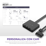 NZXT F140 Duo Twin Pack - Ventiladores RGB de doble cara de 140 mm con controlador RGB - 20 LEDs direccionables individualmente - Flujo de aire equilibrado y presión estática - Blanco