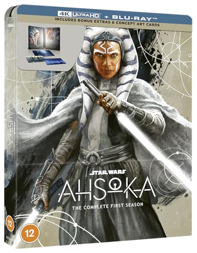 Star Wars Ahsoka Season 1 4K UHD + Blu ray Steelbook (Disney+ Original) (includes Artcards) [Blu-ray] [Region Free]