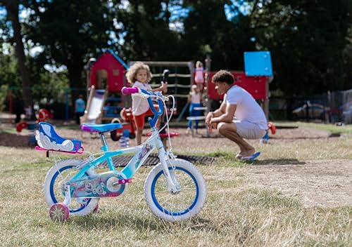 Huffy Bicicleta Pulgadas Disney Frozen Luxury, Bebés niñas, Azul Claro, 14 pollici