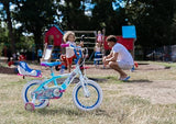 Huffy Bicicleta Pulgadas Disney Frozen Luxury, Bebés niñas, Azul Claro, 14 pollici