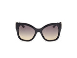 Guess Gu00197 Gafas, 05b Shiny Black, 55/20/140 para Mujer