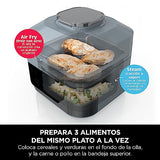 Ninja Speedi Olla rápida, Freidora de aire y Multifunción, 5,7L, comidas para 4 en 15 minutos, Freír con aire, Vapor, Parrilla, Hornar, Asar, Sellar, Cocción lenta y más, en gris, ON400EU