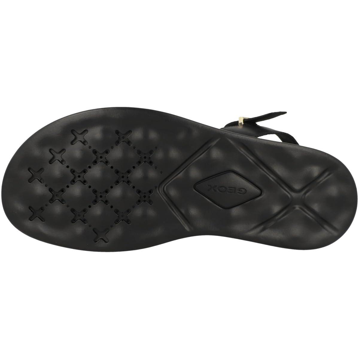 Geox D Xand 2s, Sandalia, Black, 39 EU