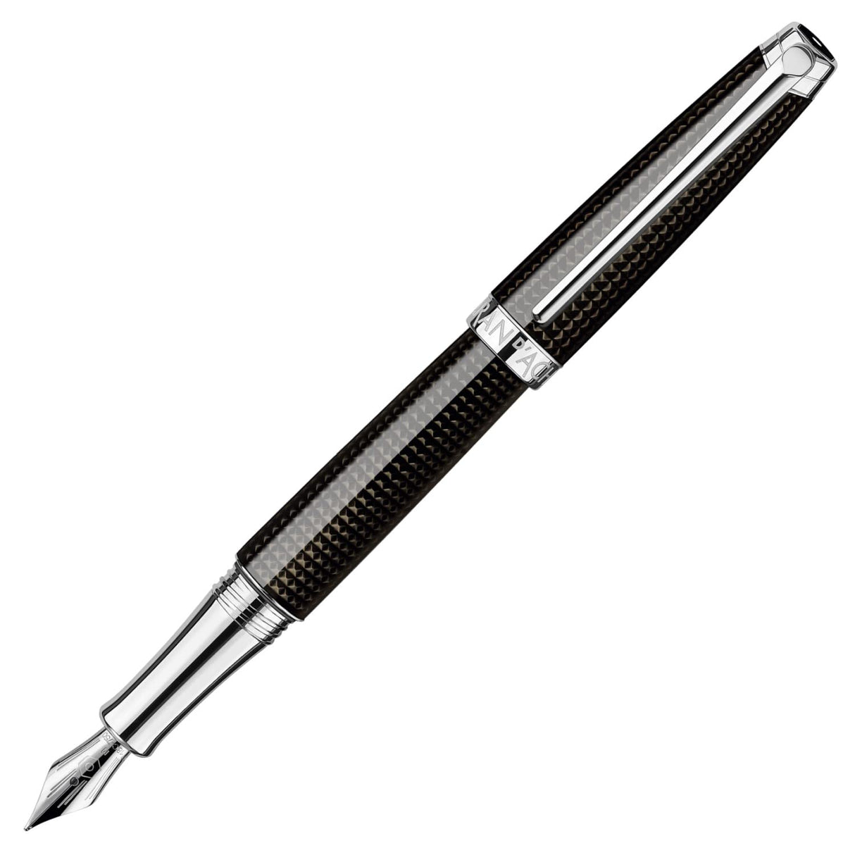 Caran d'Ache LÉMAN DE NUIT 4799.029 - Pluma estilográfica (18,4 x 8 x 4 cm), color negro pulido