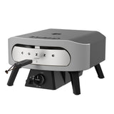Cozze® Horno para pizza de gas 13" CLASSIC – 30 mbar, potente y rápido, con piedra de cordierita, encendido automático, diseño resistente