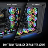 Thermaltake SWAFAN EX 14 ARGB Ventilador de refrigeración para PC, 3 ventiladores, 500~2000 RPM, conexión magnética, cuchillas reversibles, sincronización con software MB RGB, CL-F168-PL14SW-A,