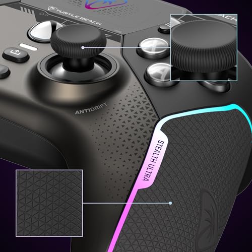 Turtle Beach Stealth Ultra Controlador de Juegos Inalámbrico con Base de Carga Rápida, Gatillos Ajustables y Pantalla de Comando para Xbox Series X|S, Xbox One y PC [con Licencia Oficial para Xbox]