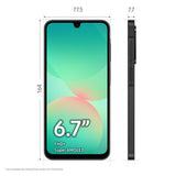Samsung Galaxy A26 5G 256GB Teléfono Móvil, Inteligencia Alucinante, 6GB RAM, 50MP Cámara, Negro, Garantía del Fabricante 3 Años + 1 Año Extra