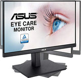 ASUS VA229QSB Monitor Eye Care: 21.5 pulgadas, FHD (Full HD 1920 x 1080), 75 Hz, Adaptive-Sync/FreeSync, DisplayPort, HDMI, Filtro de luz azul, Antiparpadeo, Soporte ergonómico